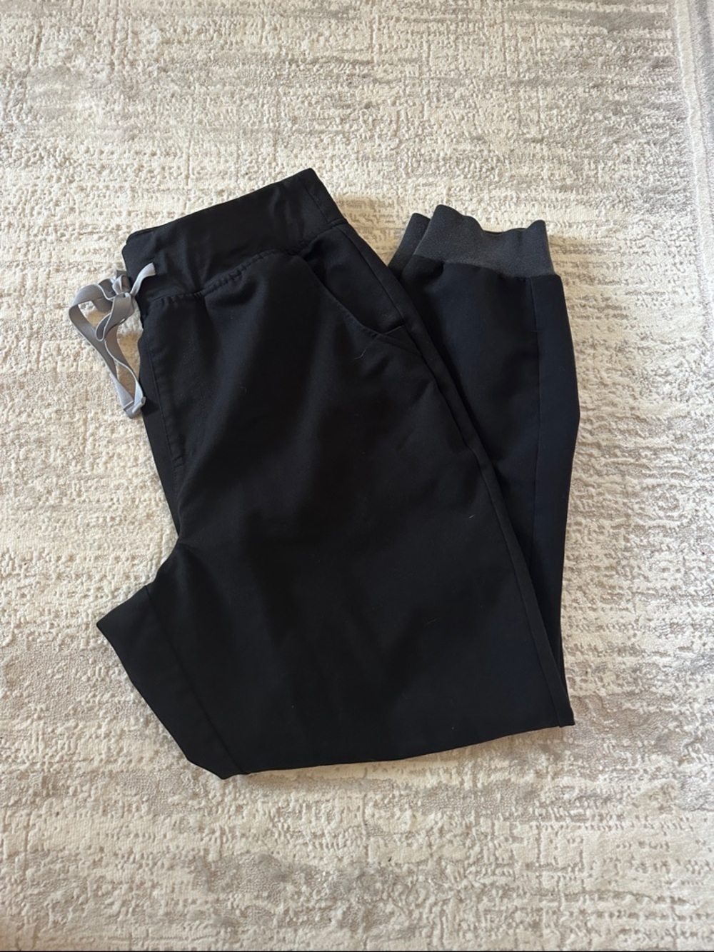 Figs Black High Waisted Zamora Joggers